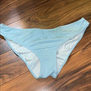 Victoria’s Secret pink blue ruched bikini bottoms